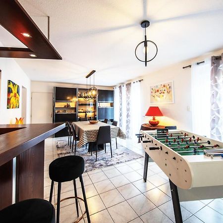La Coquette ! Maison Au Coeur De La Bresse Avec Veranda Barbecue Garage Baby-Foot Et Barre De Son Dış mekan fotoğraf