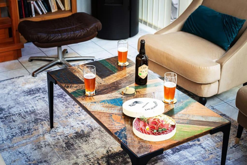 La Coquette ! Maison Au Coeur De La Bresse Avec Veranda Barbecue Garage Baby-Foot Et Barre De Son Dış mekan fotoğraf