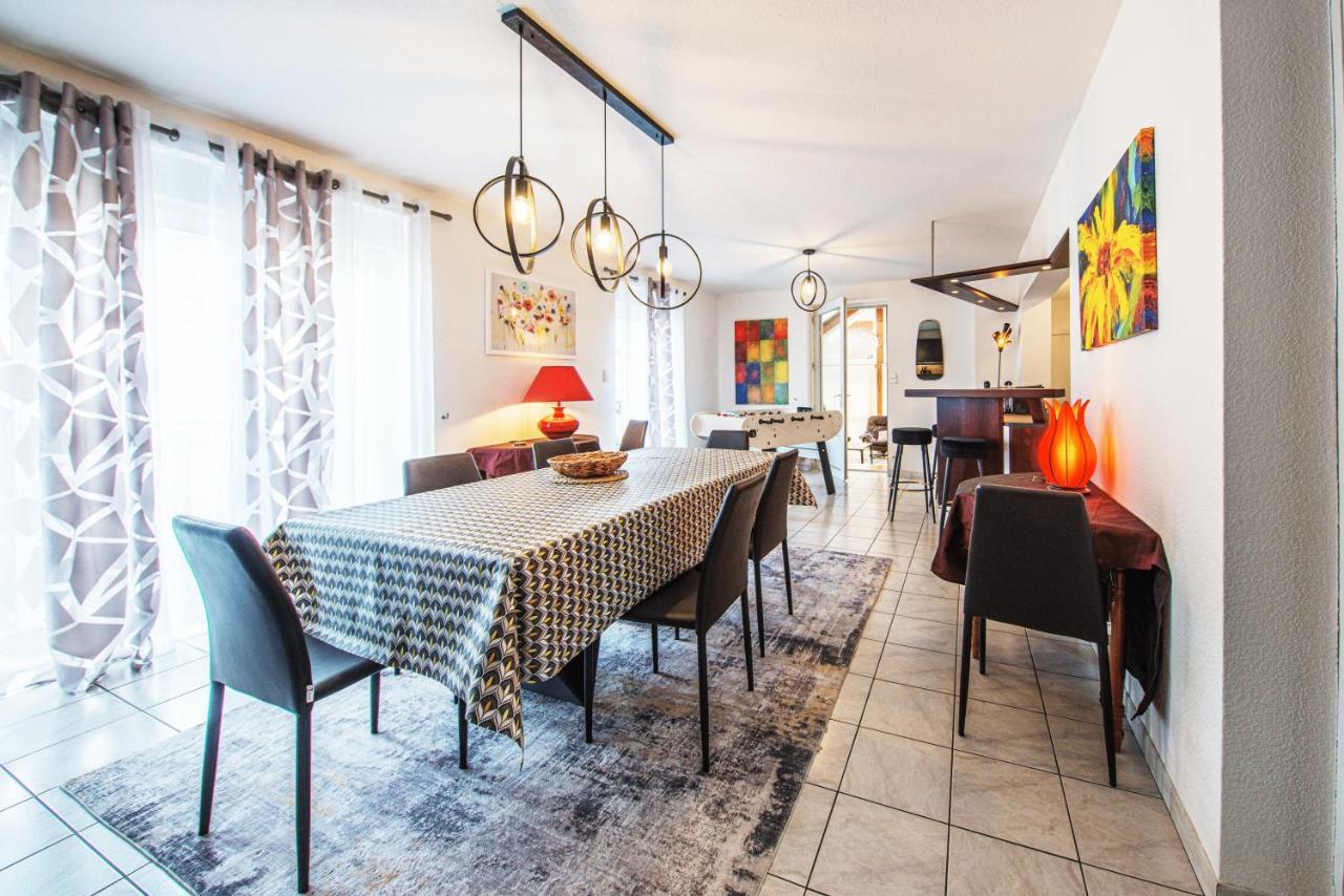 La Coquette ! Maison Au Coeur De La Bresse Avec Veranda Barbecue Garage Baby-Foot Et Barre De Son Dış mekan fotoğraf